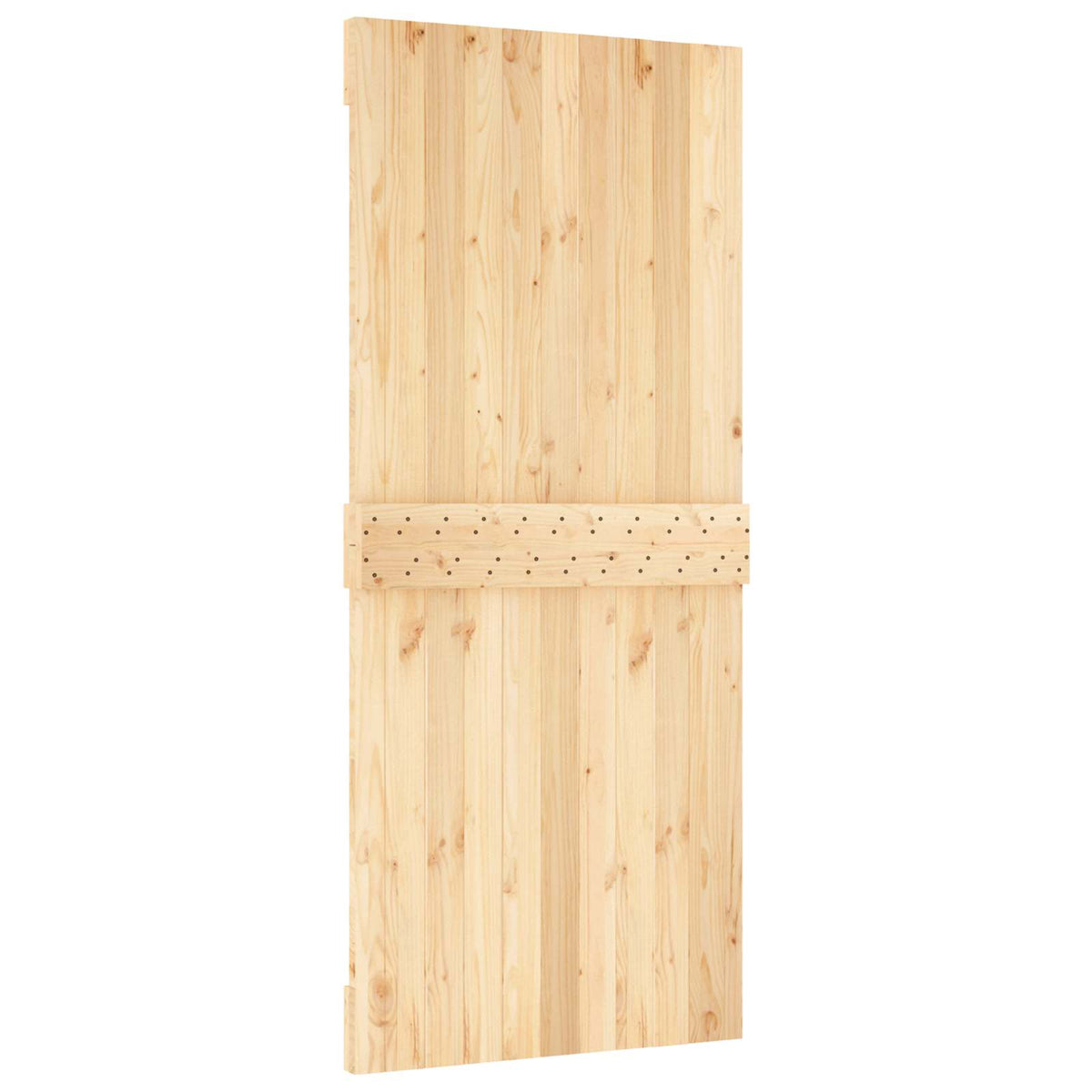 Liukuovi 90 X 210 Cm Massiivinen Mänty (Käsittelemätön)