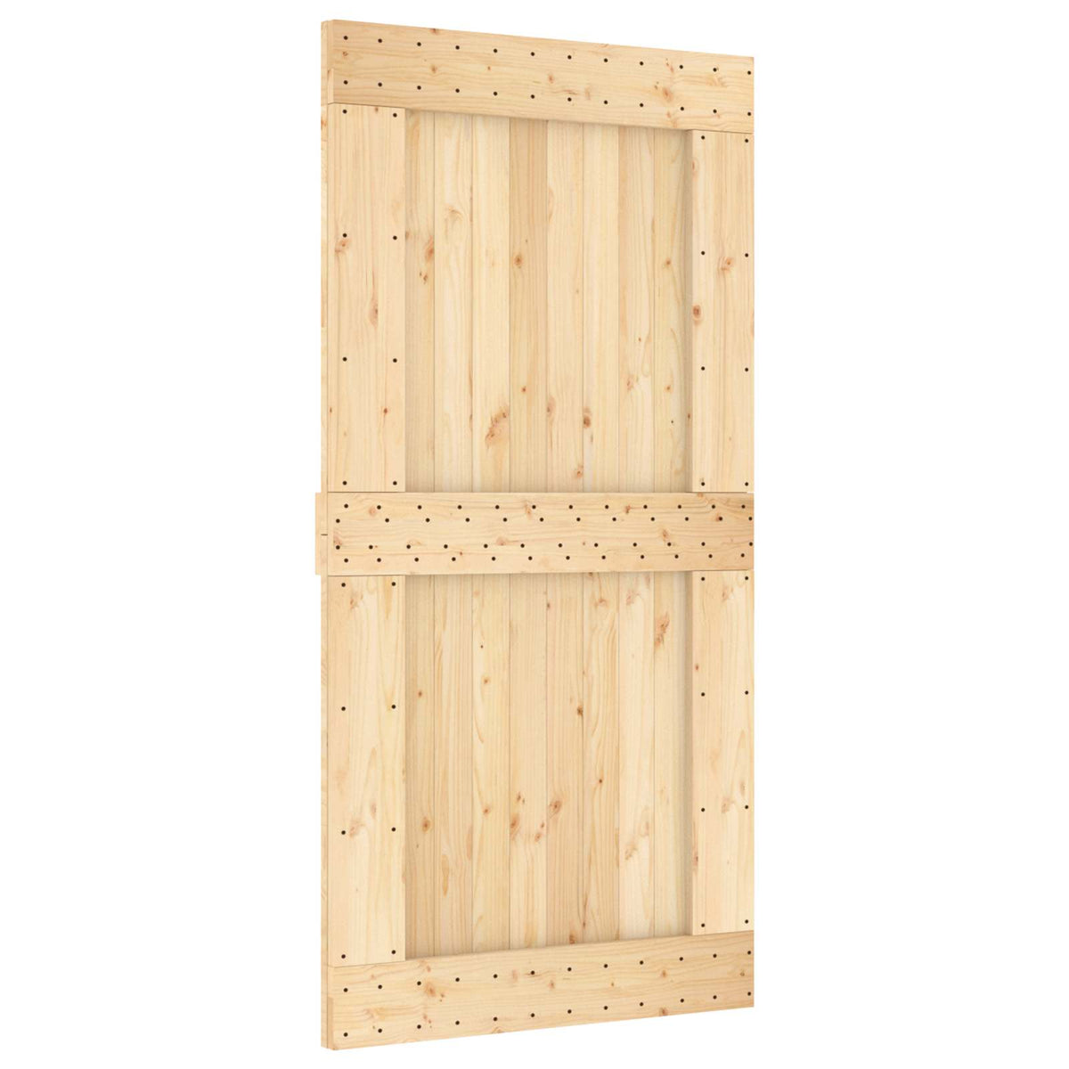 Liukuovi 100 X 210 Cm Massiivinen Mänty (Käsittelemätön)