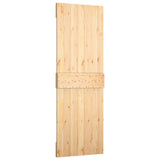 Liukuovi 70 X 210 Cm Massiivinen Mänty (Käsittelemätön)