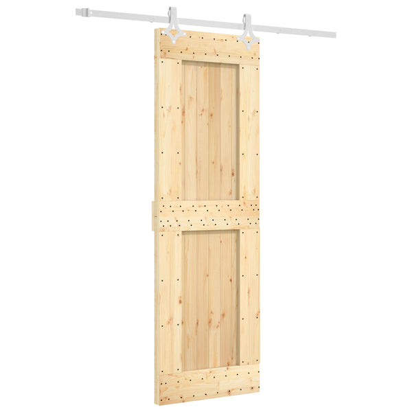 Liukuovi 70 X 210 Cm Massiivinen Mänty (Käsittelemätön)