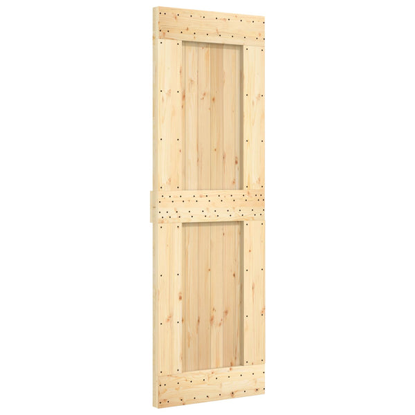 Liukuovi 70 X 210 Cm Massiivinen Mänty (Käsittelemätön)