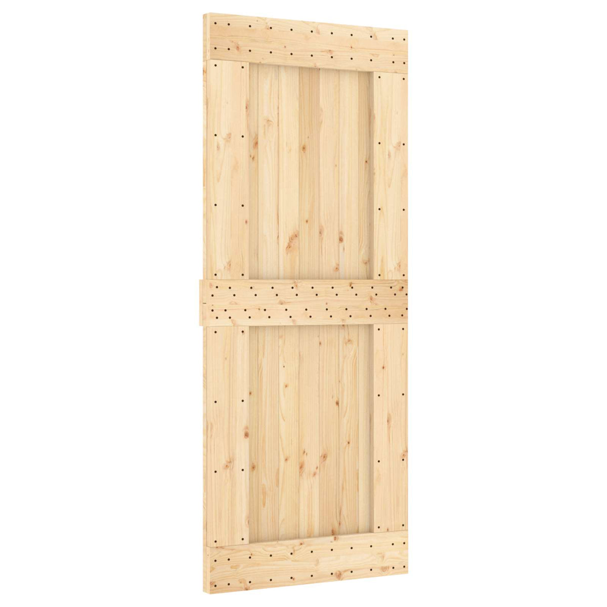 Liukuovi 85 X 210 Cm Massiivinen Mänty (Käsittelemätön)