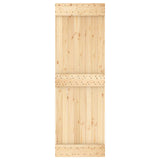 Liukuovi 70 X 210 Cm Massiivinen Mänty (Käsittelemätön)
