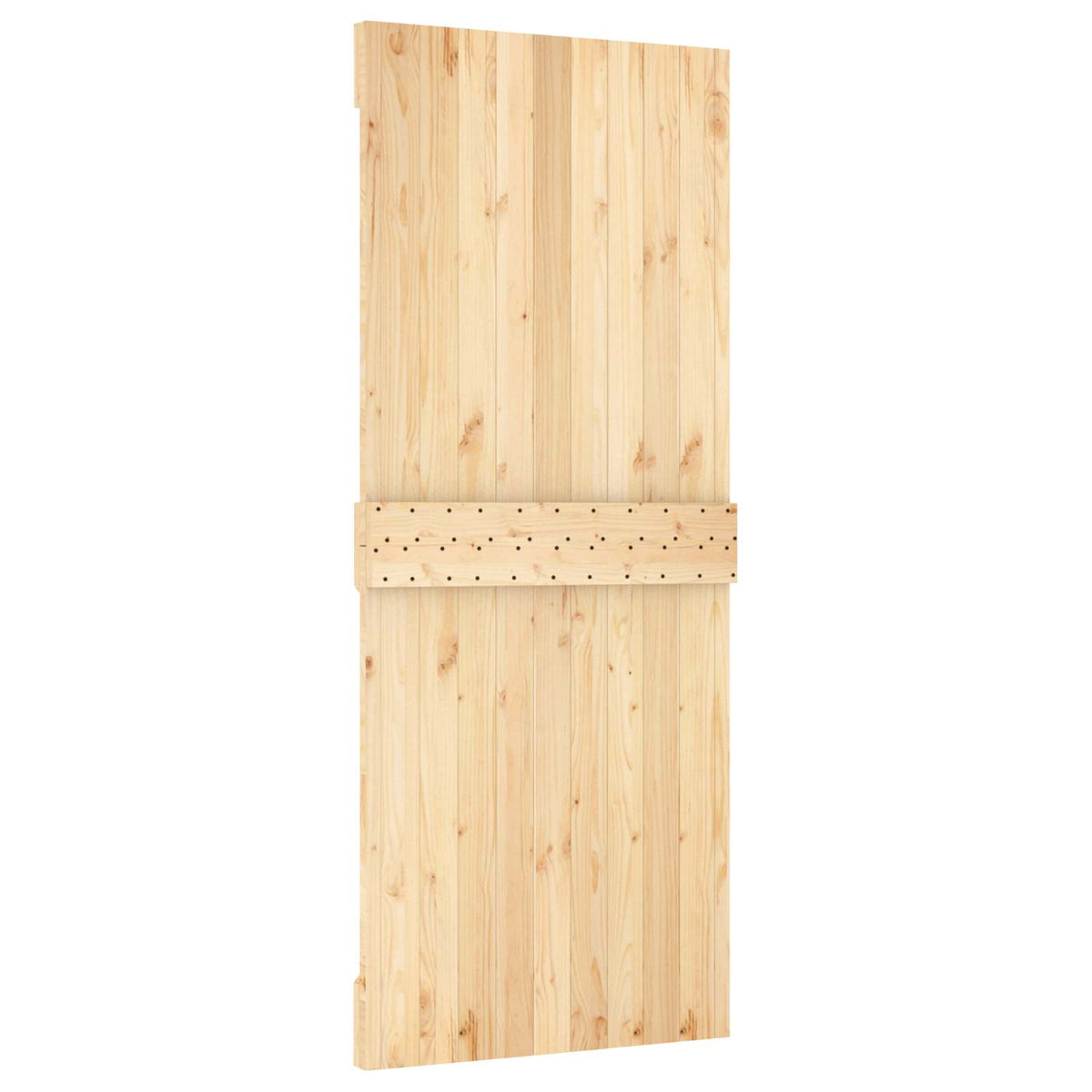 Liukuovi 80 X 210 Cm Massiivinen Mänty (Käsittelemätön)