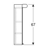 Peilikaappi IDO Reflect Basic valolla, kahdella ovella 560 mm [6014186] |