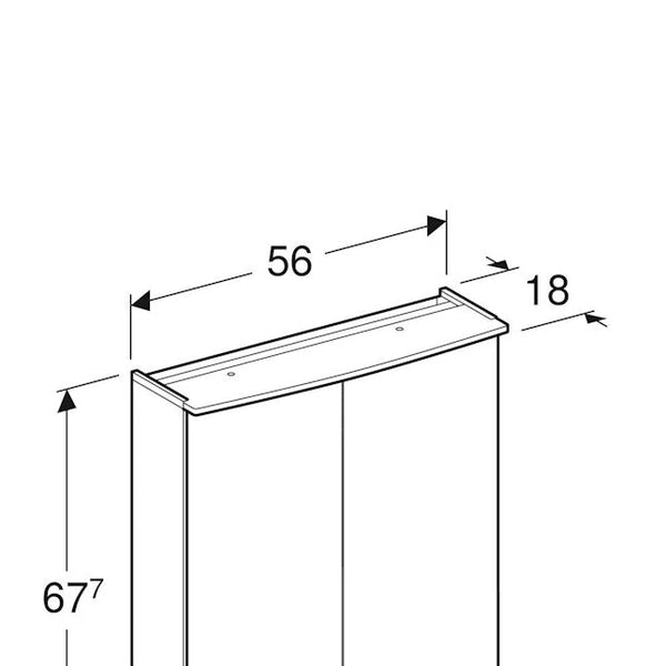 Peilikaappi Reflect 9362705001 Ido Clear 560 Led [6015549] |