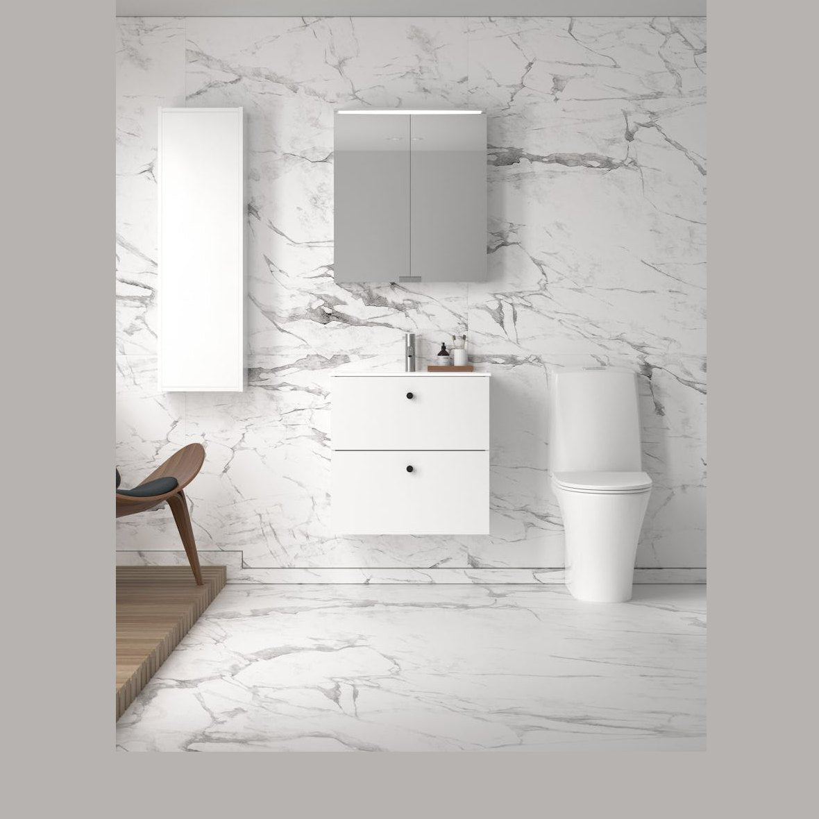Peilikaappi Ido Reflect Clear 600 mm LED vikavirtasuoja 9362805701 [6015553] |