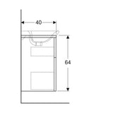 Allaskaappi IDO Glow (LTK) 9610221101 1000. valkoinen [6015505] |