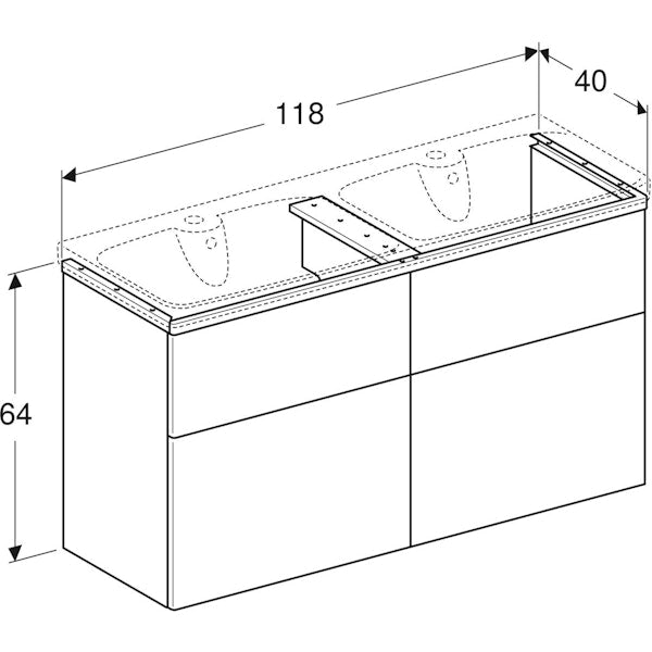 Alakaappi Ido Glow 1200 valkoinen 9610321101 [6015508]