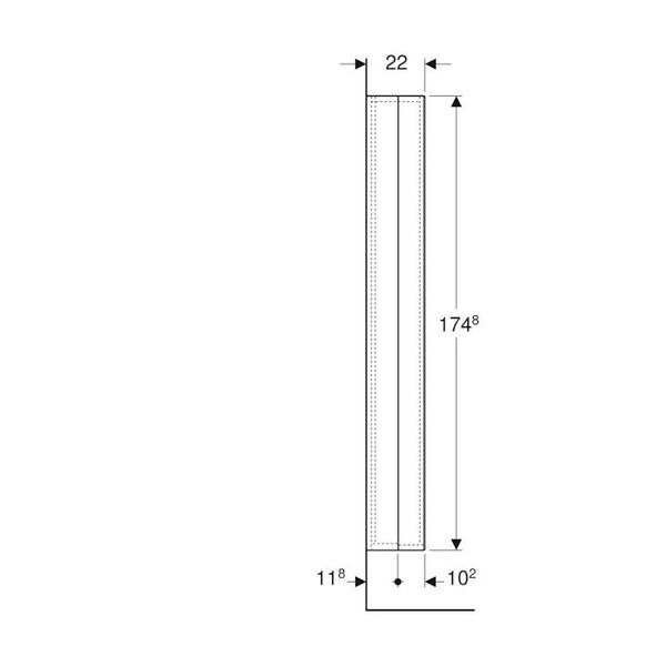 Peilikaappi Ido Glow 96410 - 62 - 521 Korkea Tammi Oik.[ 6015292] |