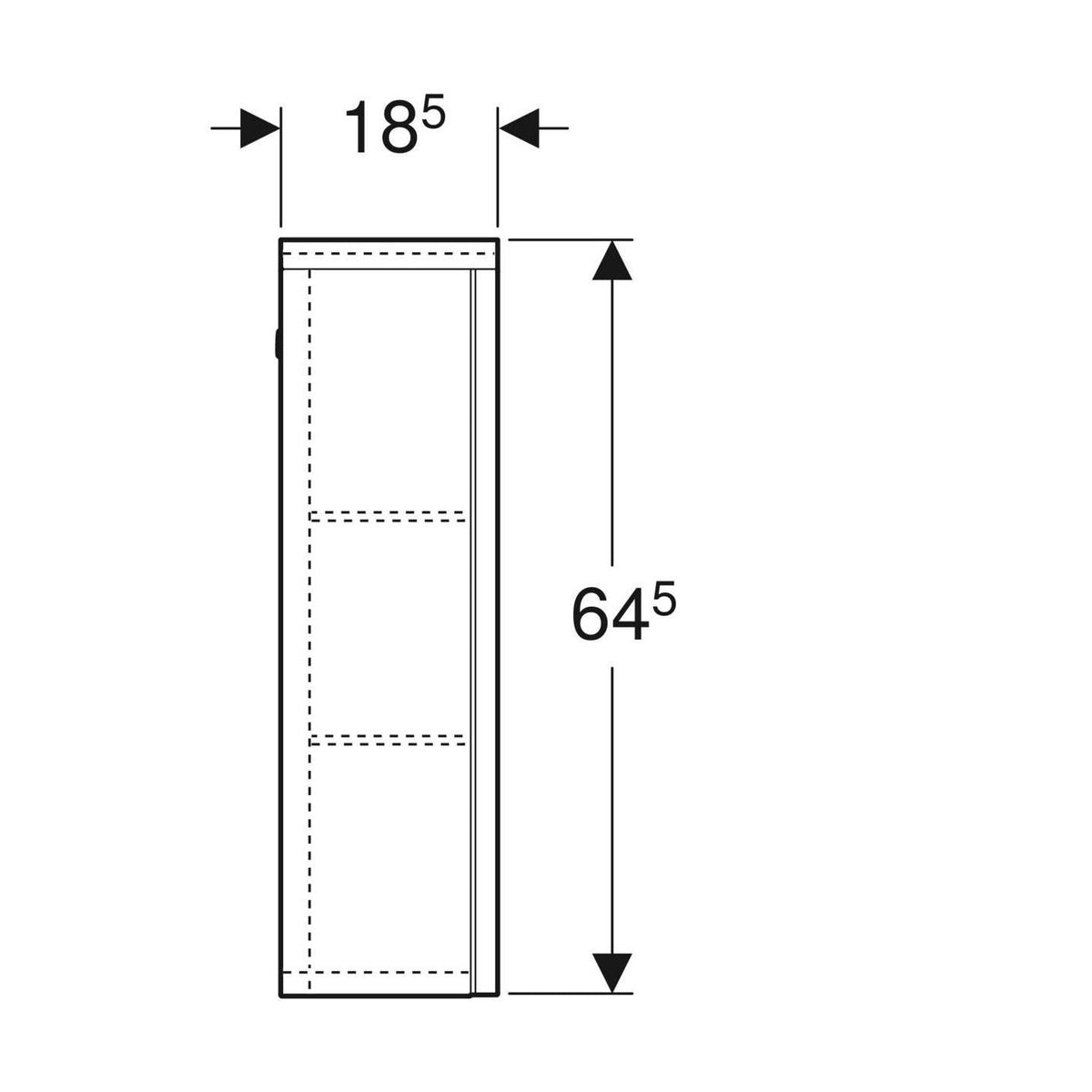 Yläsivukaappi IDO Glow 96600 - 21 VALK. PUSH OPEN [6015286] |