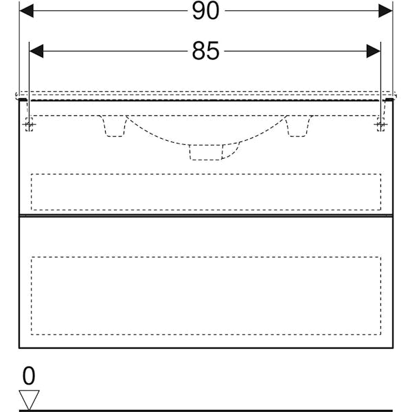 Allaskaappi Ido Elegant 900 Compact valkoinen [6015488]
