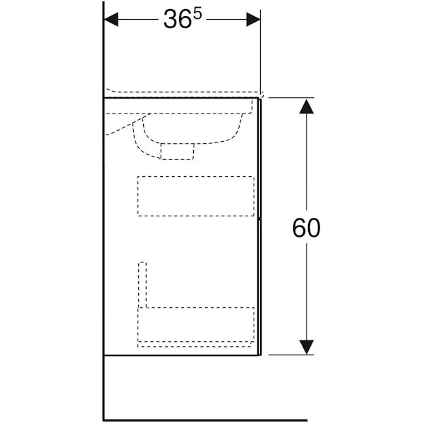 Allaskaappi Ido Elegant 900 Compact valkoinen [6015488]