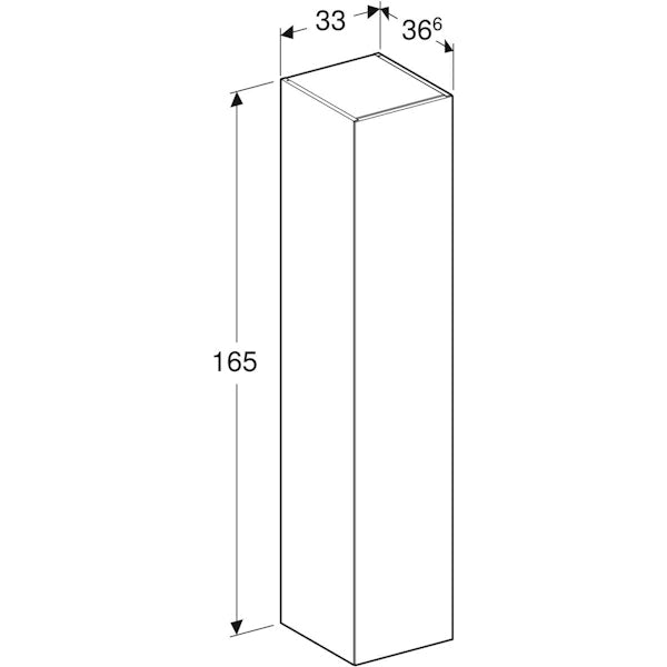 Korkea kaappi Ido Elegant musta 9742072111 [6015524]