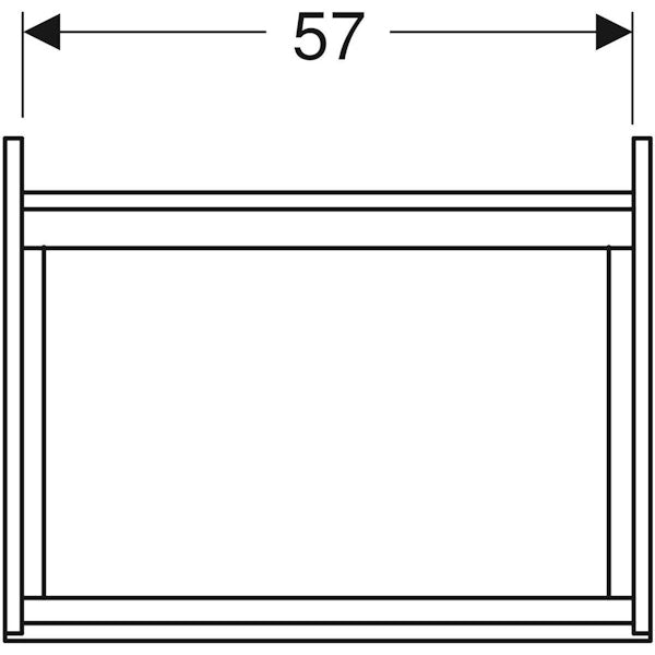 Allaskaappi 9751072111 Ido Elegant 600 musta [6015519] |