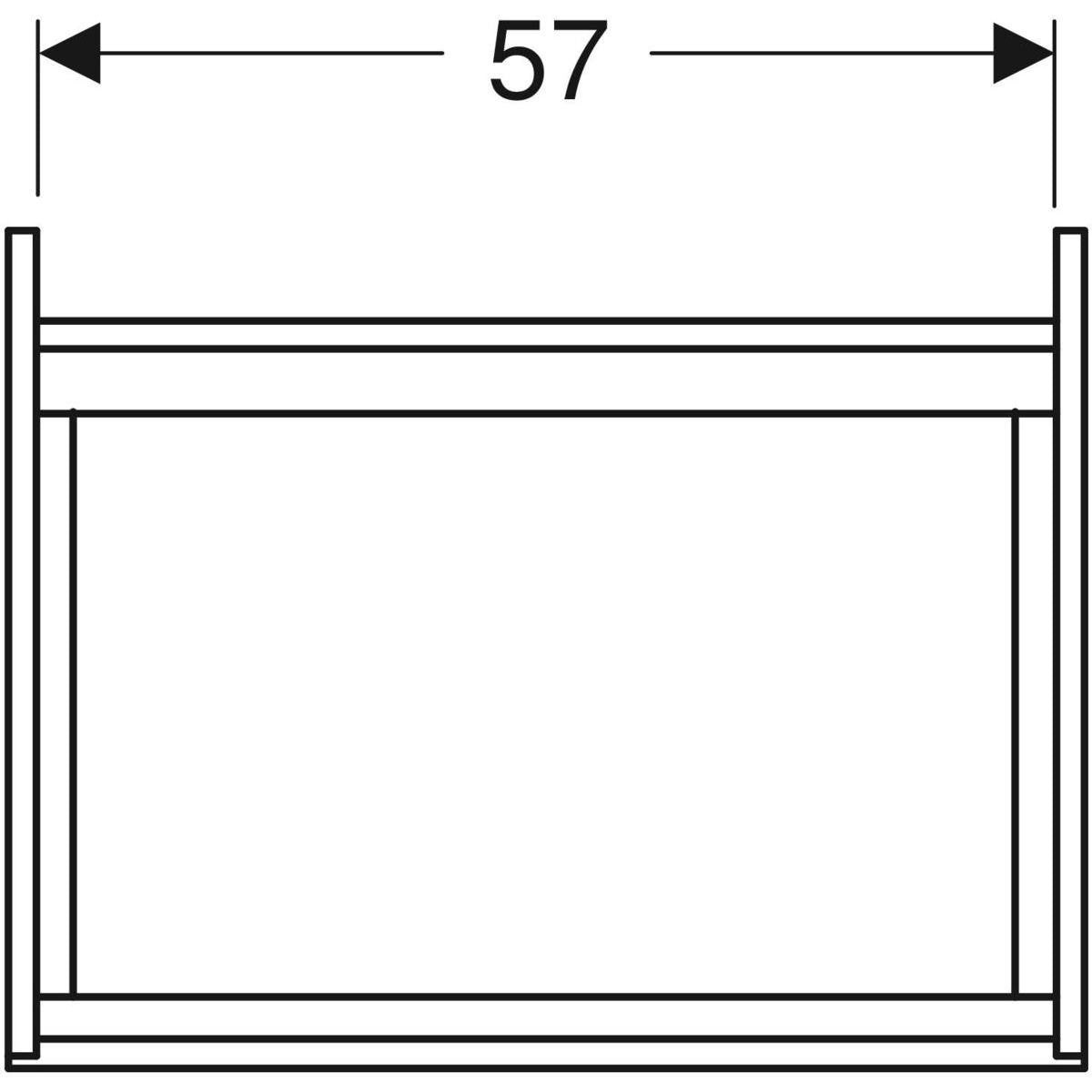 Alakaappi Ido Elegant harmaa 600 mm 9751073111 [6015526] |