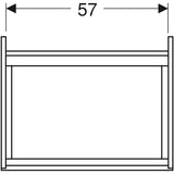 Alakaappi Ido Elegant harmaa 600 mm 9751073111 [6015526] |