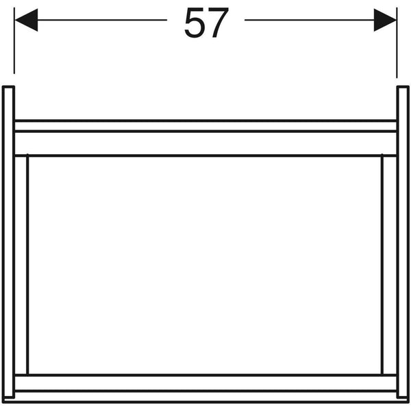 Alakaappi Ido Elegant harmaa 600 mm 9751073111 [6015526] |