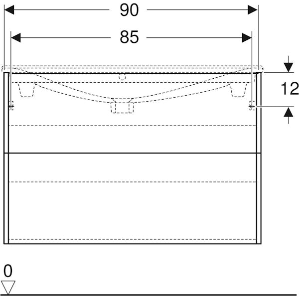 Alakaappi Ido Elegant musta 900 mm 9751372111 [6015520]