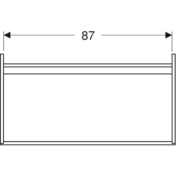 Alakaappi Ido Elegant musta 900 mm 9751372111 [6015520]