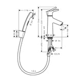 Pesuallashana Hansgrohe Talis S Push - Open, bidé 72290000 [6150449] |