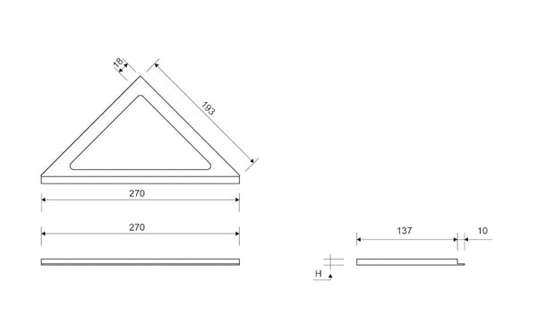 Kehys Classicline Unidrain 2501 Kulma K: 8Mm [3307613] |