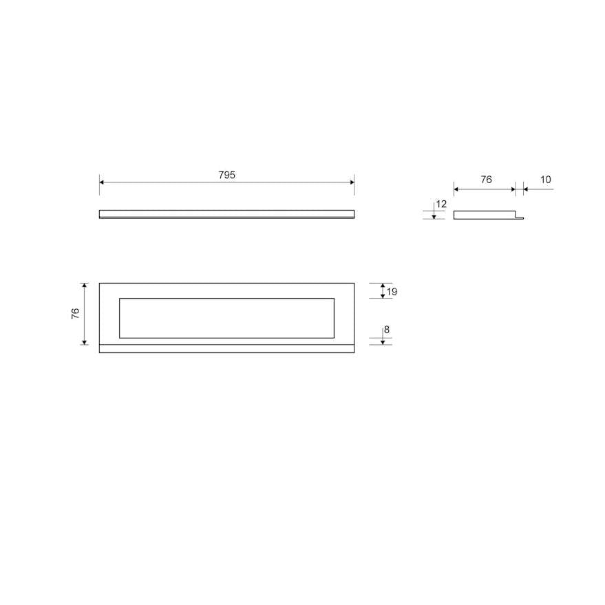 Kehys Highline Unidrain 1910 800/12 Mm [3307801] |