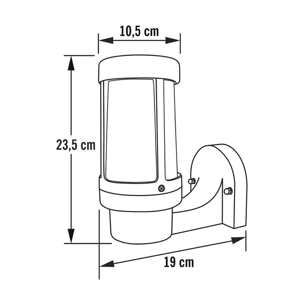 Seinävalaisin Sienna 7513 - 752 E27 Ip44 [4109595] |