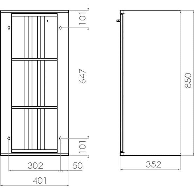 Säilytyskaappi 400 Vasen Ala [6045134] |