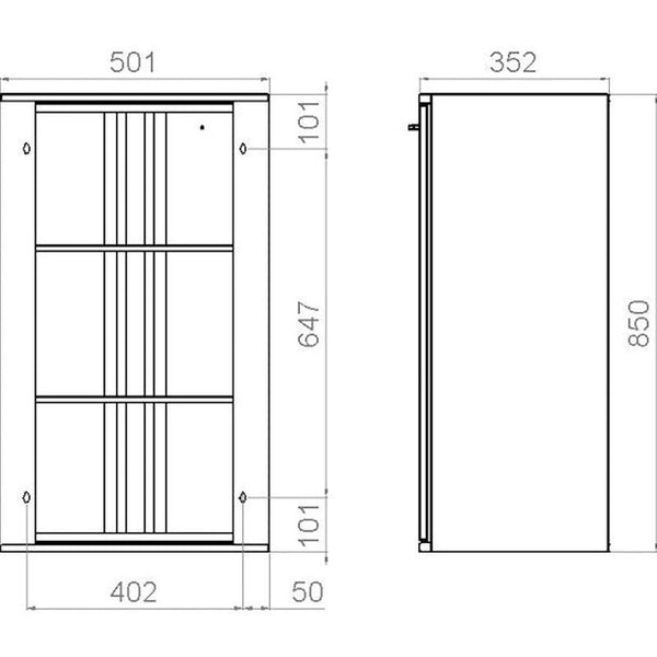 Säilytyskaappi 500 Oikea Ala [6045139] |