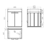 Allaskaappi V2585 Polaria Glow 11165 altaalle [6045198] |
