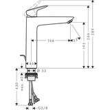 Pesuallashana Hansgrohe 71090000 Logis 190 Korkea Mal. [6150391] |