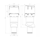 Poistoputki Vilpe Flow XL 200P/IS/700 350121 Vaaleanharmaa [7820540] |