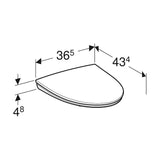 WC-istuinkansi IDO Glow 91570 kova musta SC/QR 5711161