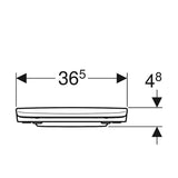 WC-istuinkansi IDO Glow 91570 kova musta SC/QR 5711161