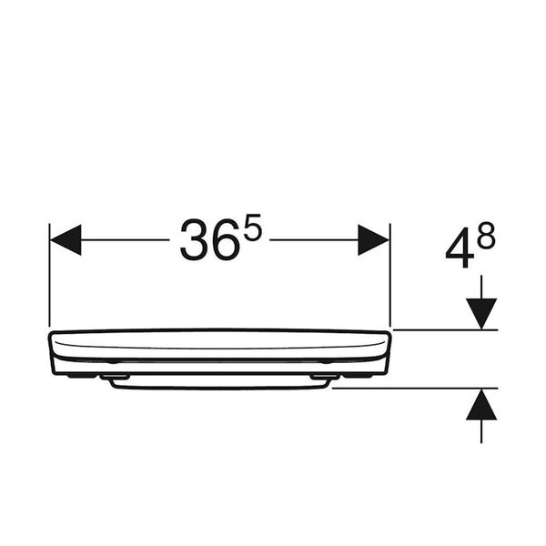 WC-istuinkansi IDO Glow 91570 kova musta SC/QR 5711161