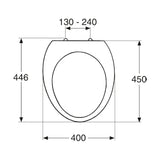 WC-istuinkansi IDO Kimset 91110 pehmeä 5711116