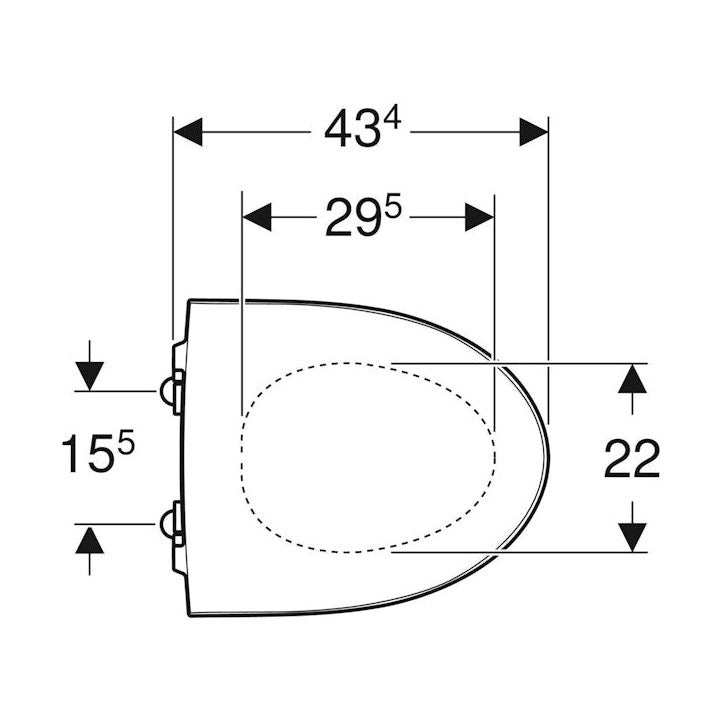 WC-istuinkansi IDO Glow 91570 kova musta SC/QR 5711161