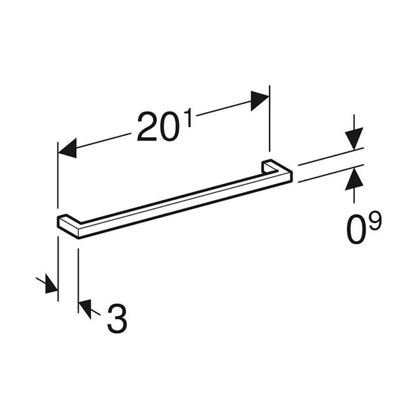 Vedin Ido 201X9X28Mm Satinoitu Messinki [6015694] |