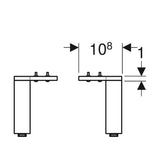 Jalkasarja Ido Sense Art 2Kpl 163Mm Valkoinen [6015688] |