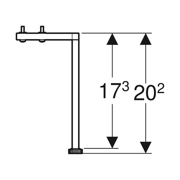 Jalkasarja Ido Sense Art 2Kpl 202Mm Musta [6015687] |