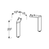 Jalkasarja Ido Sense Art 2Kpl 202Mm Musta [6015687] |