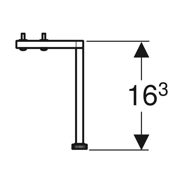 Jalkasarja Ido Sense Art 2Kpl 163Mm Musta [6015689] |