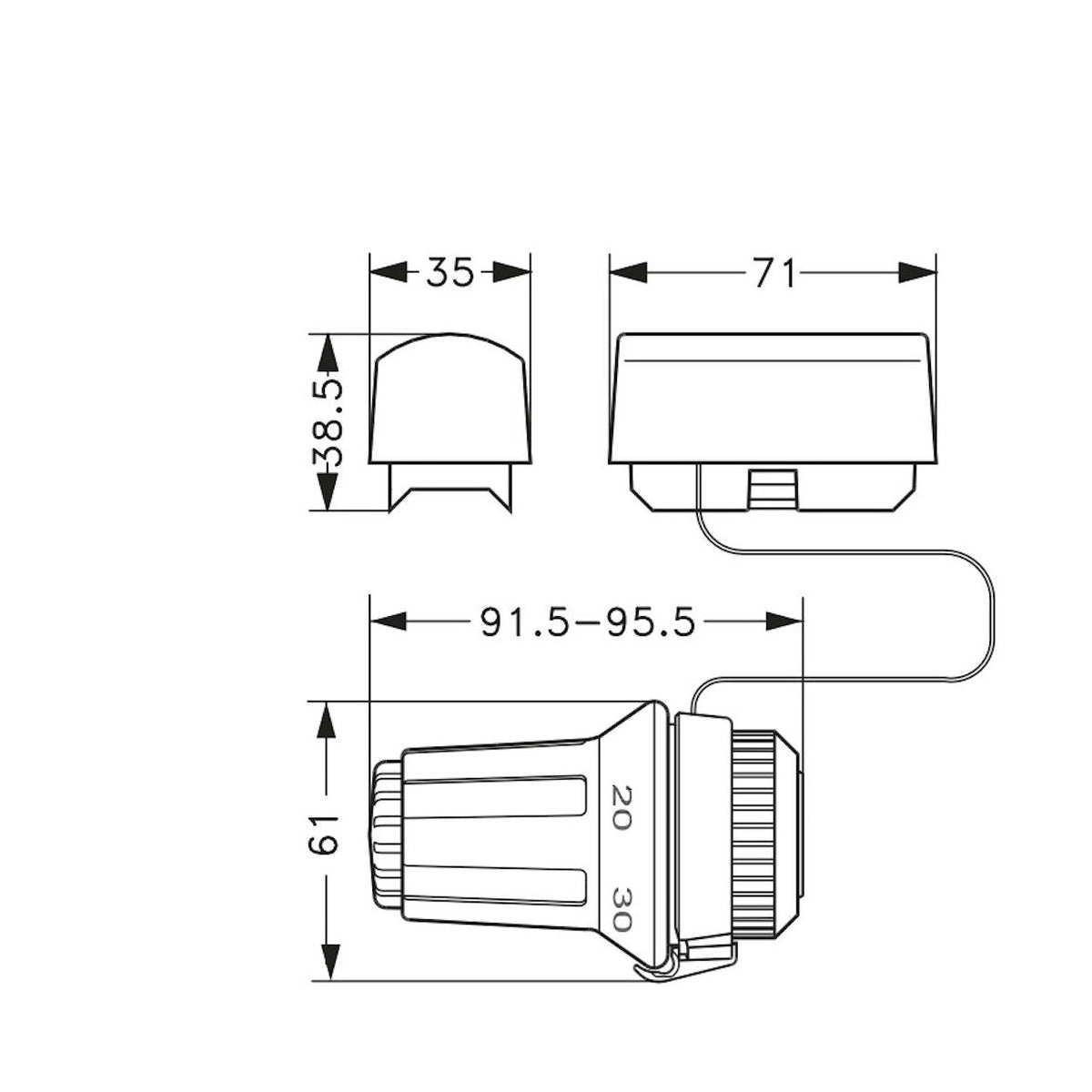 Lattialämmitysanturi Danfoss FTC RA 15 - 50C [4035732] |