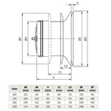 Tuloilmaventtiili FläktGroup Cleanvent STI - 125 - C seinälle [8713897] |