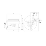 Keskipakopuhallin D2E097 - BK80 - 38 [8025022] |