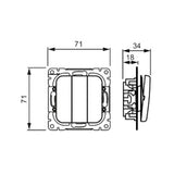 Kytkin Jussi 1+1+1/16Ax/250V/Ip21 Ukj 0X Va [2106019] |