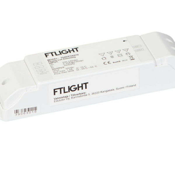 LED-liitäntälaite FTLight 24V 36W HIM. Led muuntaja IP20 [4018814]