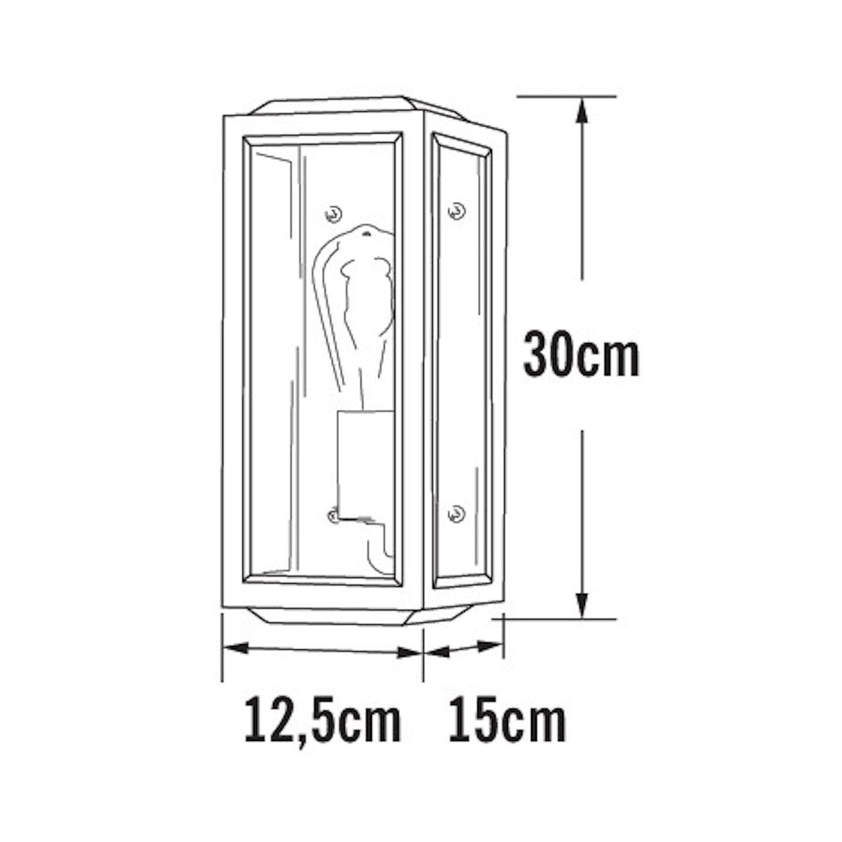 Seinävalaisin Carpi 7348 - 758 Ip44 E27 [4533474] |