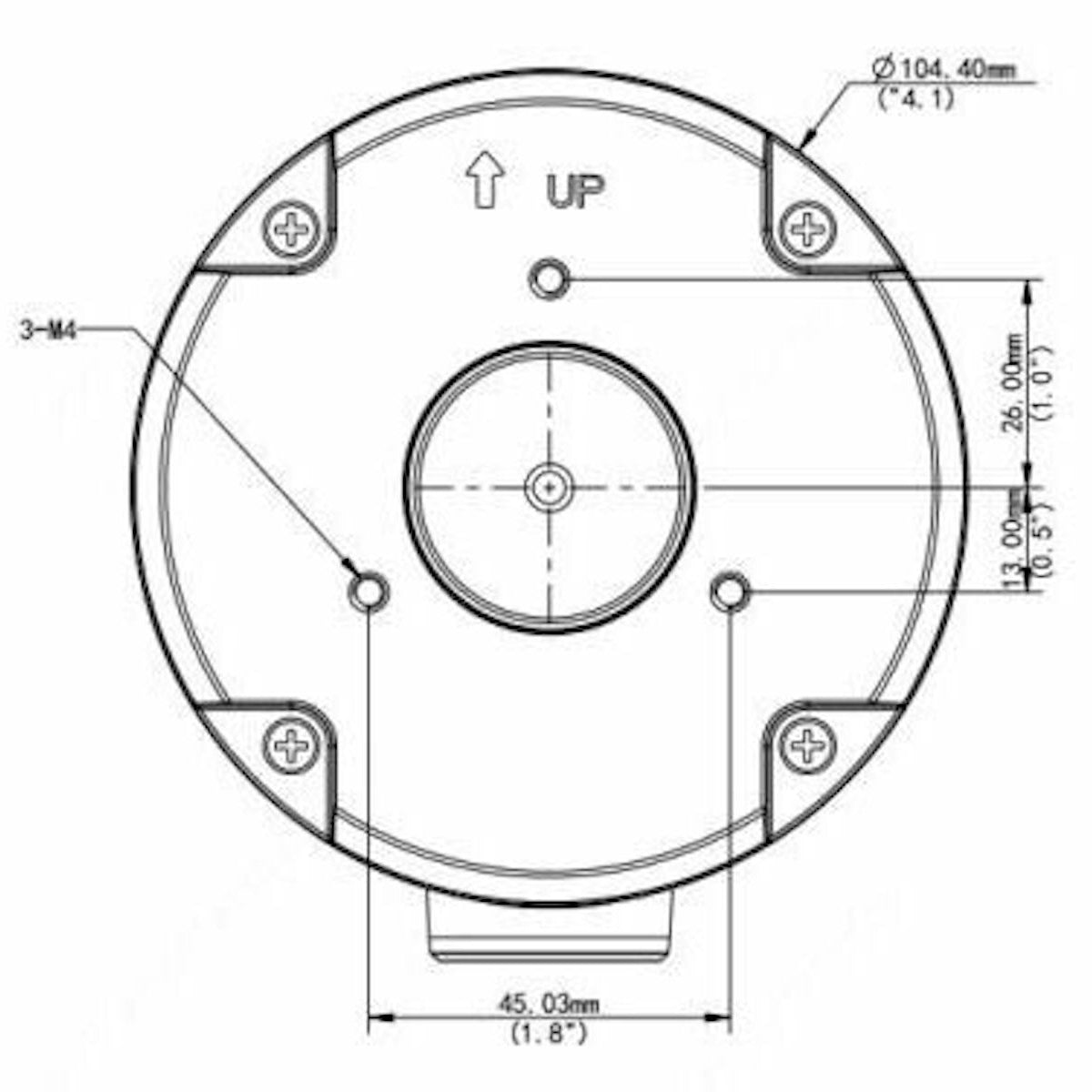 Kameratarvike Unw Kytkentäkotelo Bullet Pyöreä [7133122] |